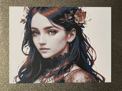 Fantasy Beauty Human Face Hueforge