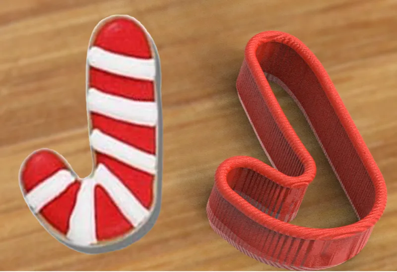 Candy Cane Cookie Cutter