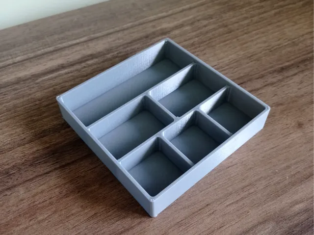 Parametric Organizer Tray 100x100 6 Compartments