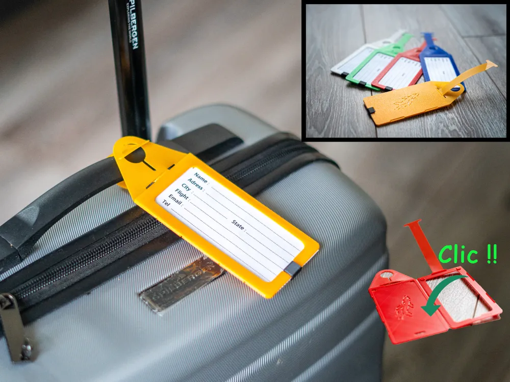 Tag for Luggage in Place + PDF Labels by Mat3g MakerWorld