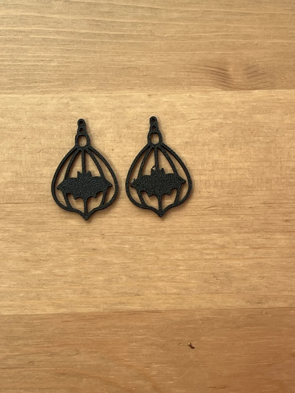 bat earrings view 2
