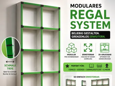 Modularly expandable shelving system (LTB)