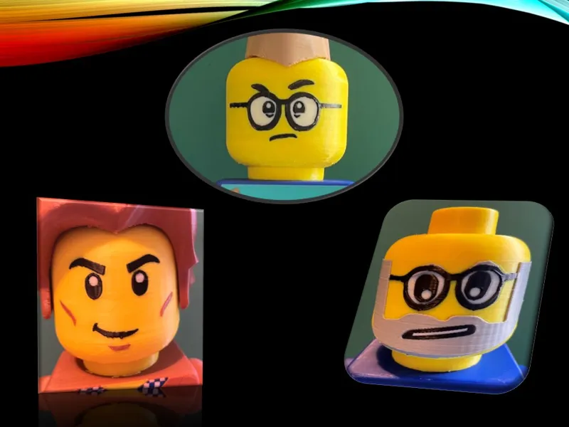 Guy Faces for Big Brick Figure (6:1)