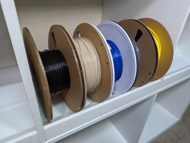 Spool Holder for Cube Storage Shelves