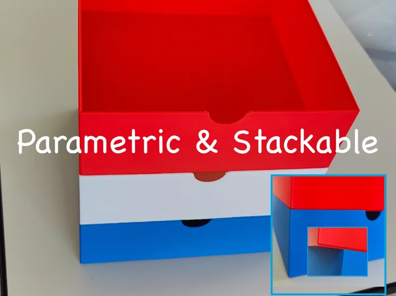 Custom box, stackable, parametric & Economical !