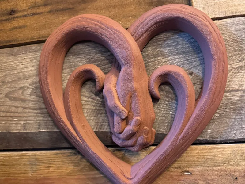 Holding Hands Love Heart