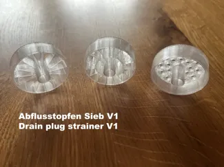 Abflussstopfen (Siphon) Sieb/Drain plug strainer 