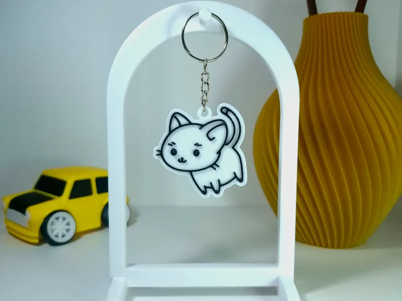 Kawaii Style Cute Cat Keychain