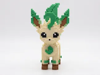 LEAFEON Voxel / Pixel Art bit - Collezione Pokémon