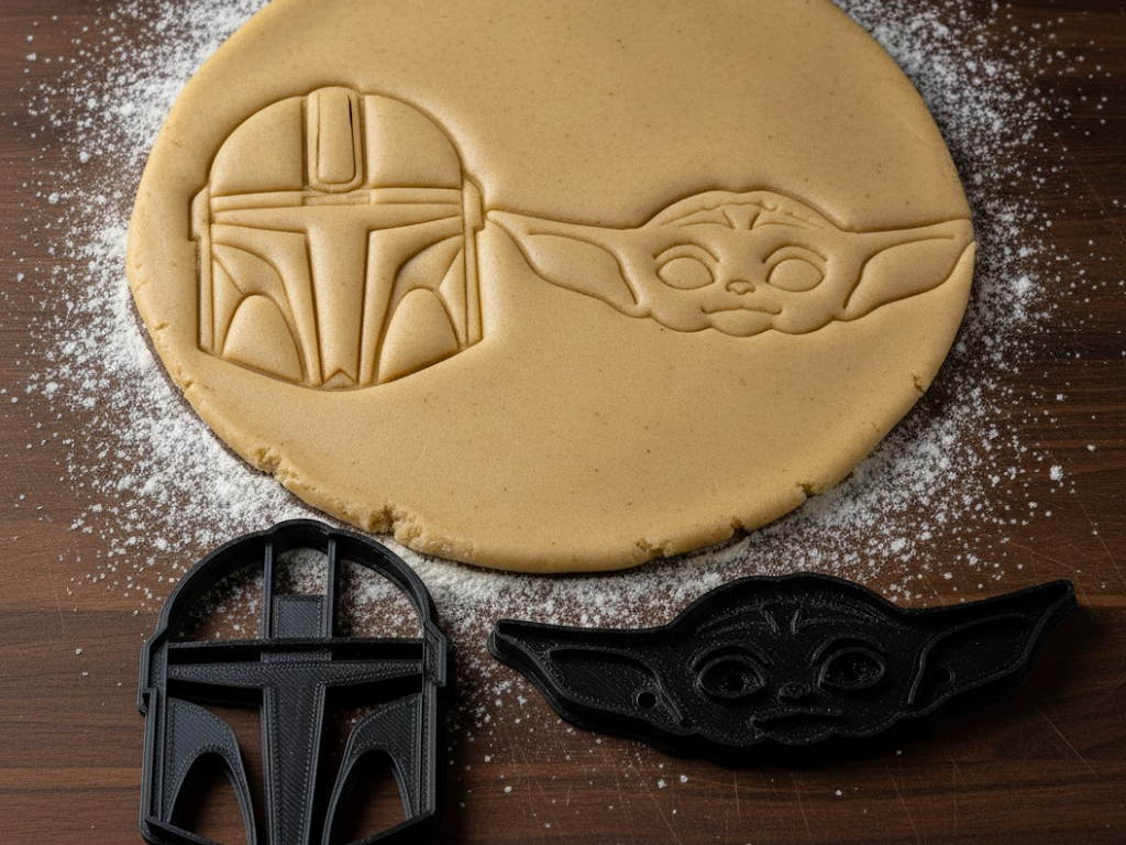 Cookie Cutters - Mandalorian Helmet & Grogu 