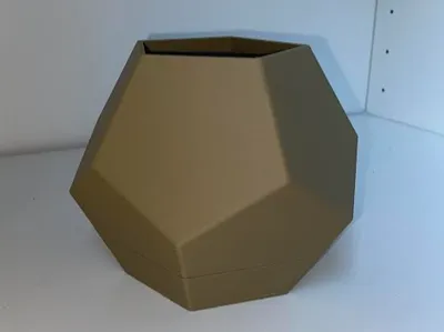Dodecahedron plant pot+tray