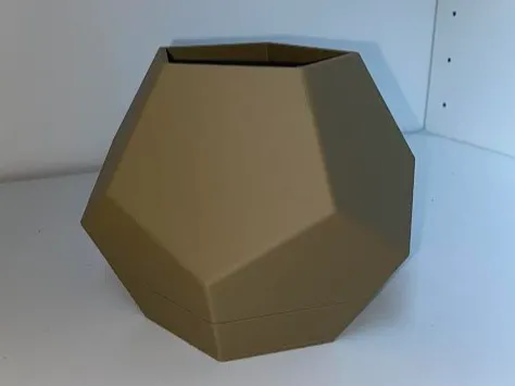 Dodecahedron plant pot+tray