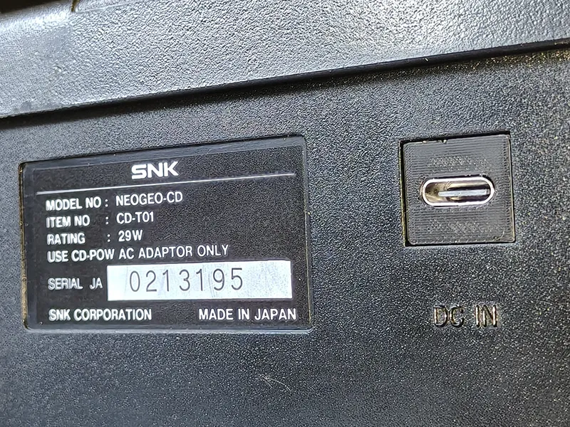 USB-C Neo Geo CD Top