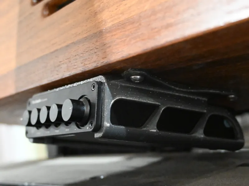 Fosi Audio BT30D pro Amplifier under counter mount
