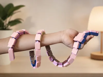 Articulated Flexi Long Pixel Snake Minecraft