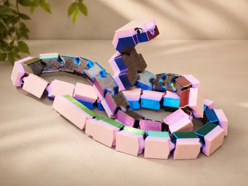 Flexi Pixels Long Snake Minecraft