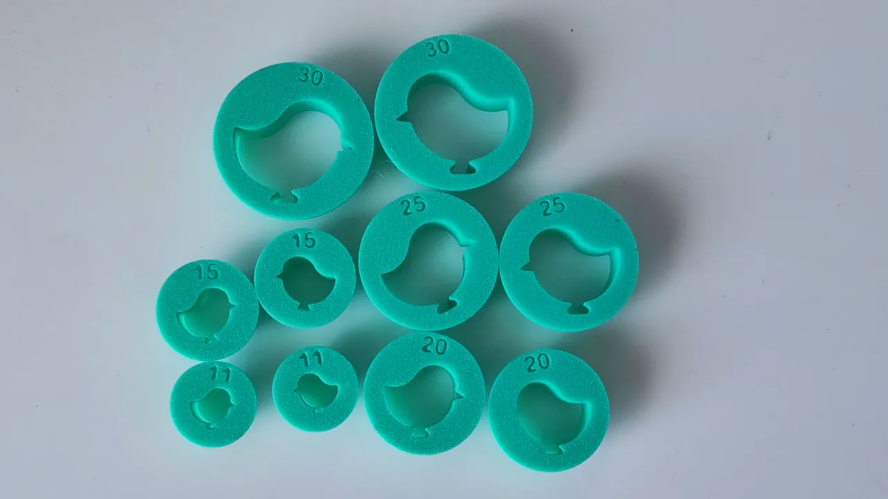 Chicken Polymer Clay Earring Cutters Set 5 Sizes view 4
