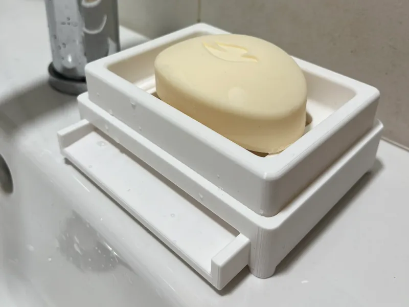 Self-Draining Soap Dish