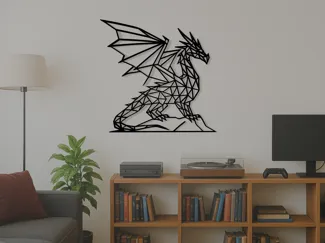 Geometry Dragon Wall Art