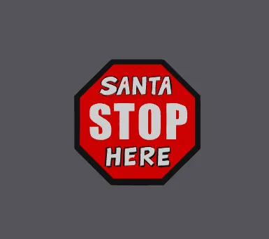Santa Stop here - 94mm Coaster