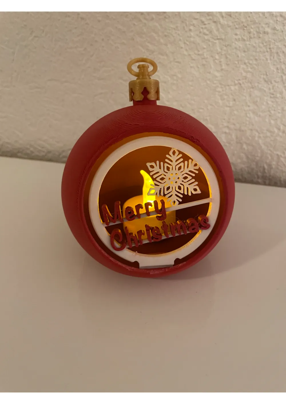 Customizable Merry Christmas Christmas Ball - Free 3D Print Model ...