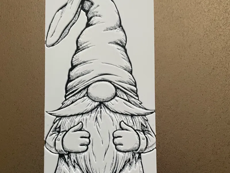 Gnome Lesezeichen Black and White
