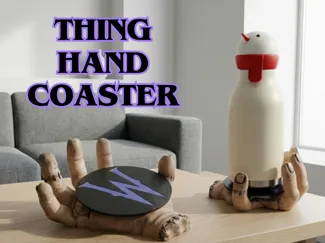 Thing Hand Coaster from Wednesday
