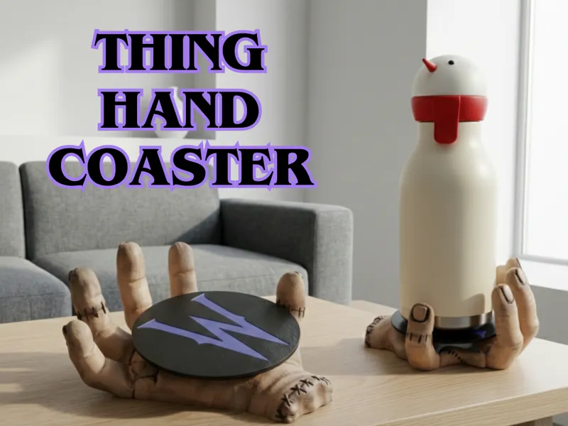 Thing Hand Coaster from Wednesday