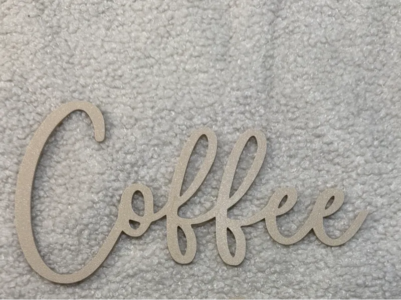 Coffee Schriftzug Deko Wanddeko