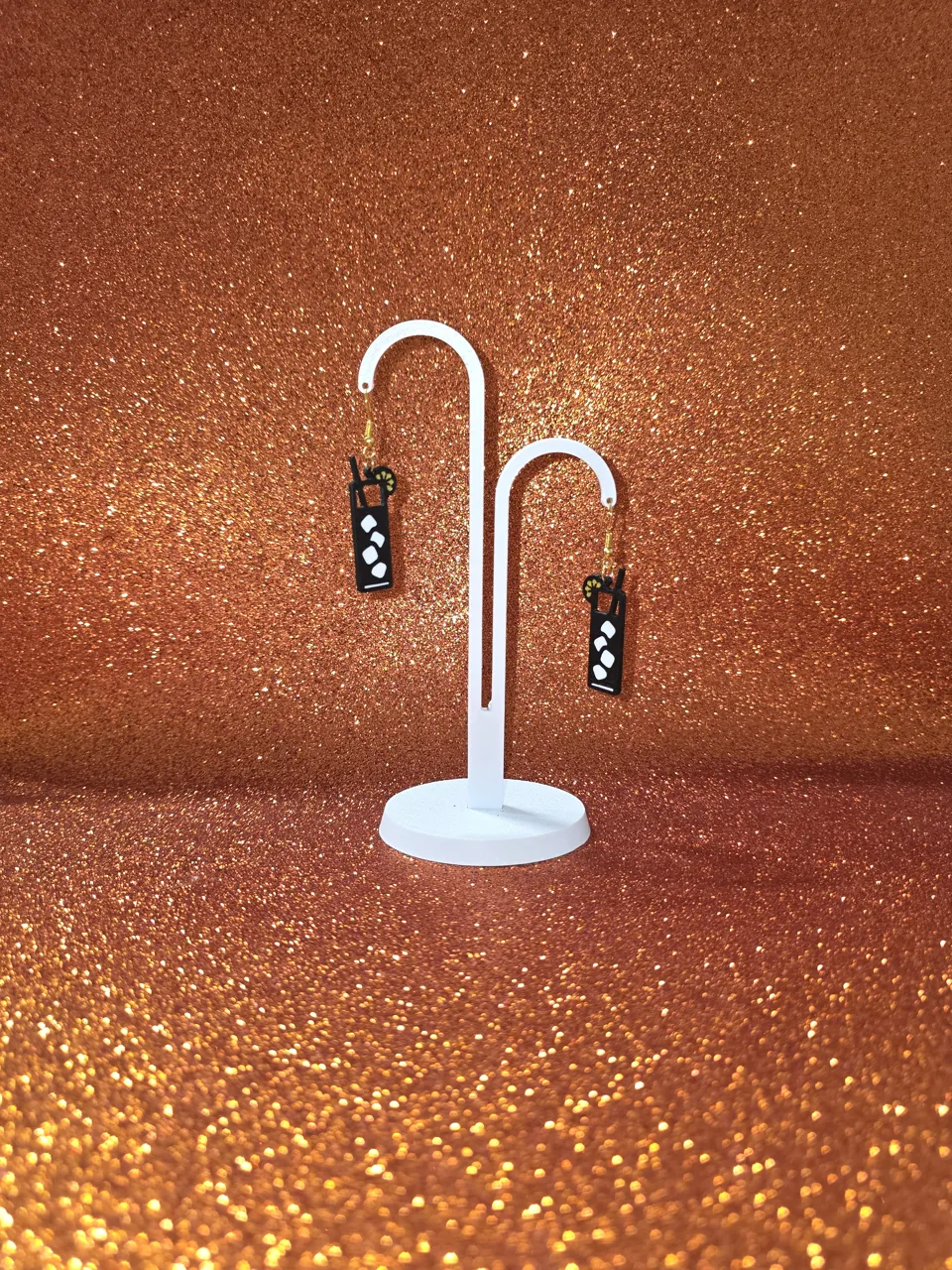 Summer drink earrings view 3
