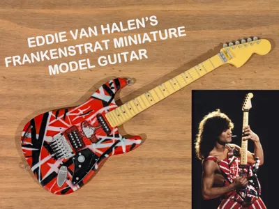 Eddie Van Halen's Frankenstrat Miniature Guitar