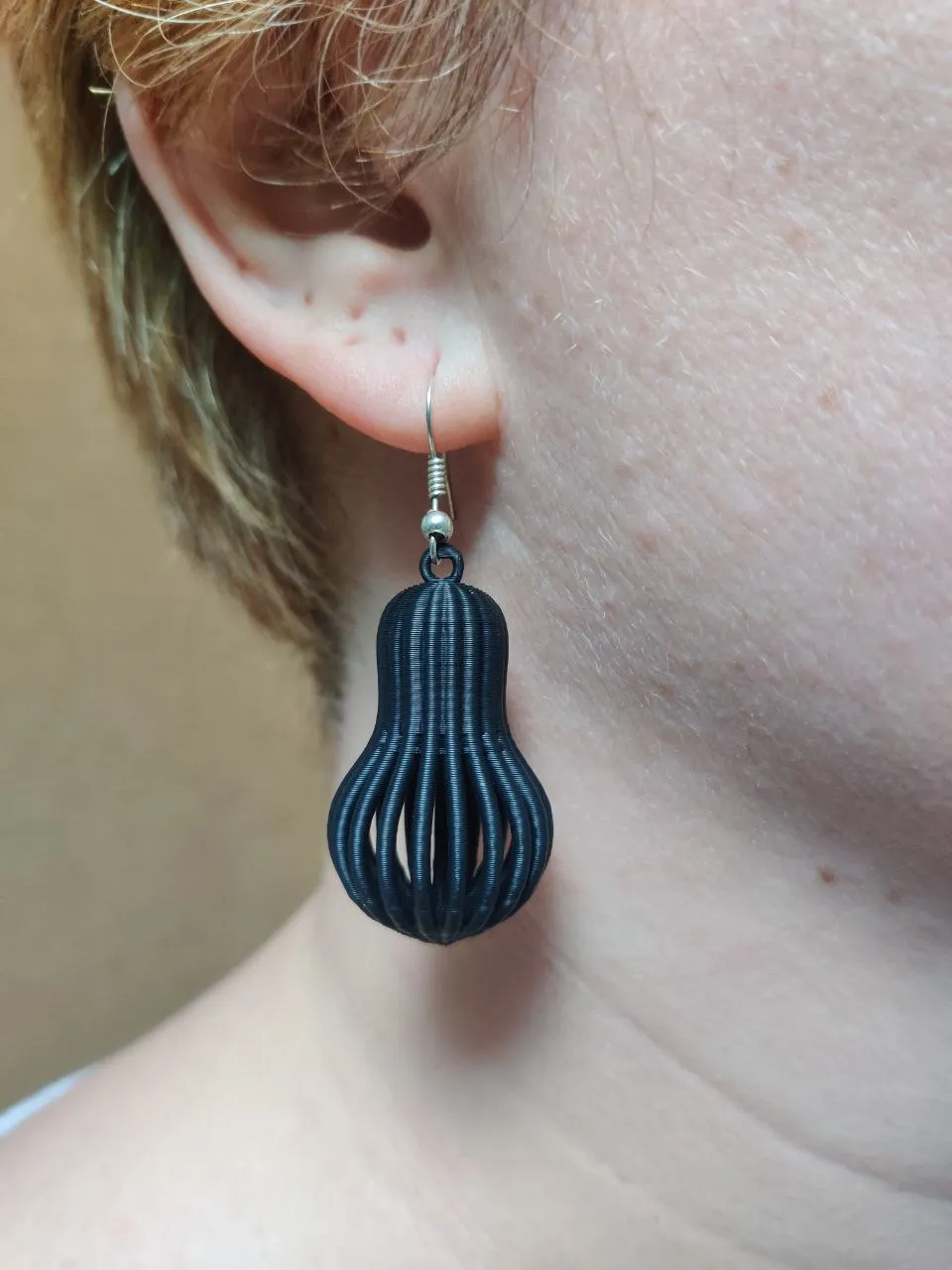 Christmas Tree Pear Earrings view 3