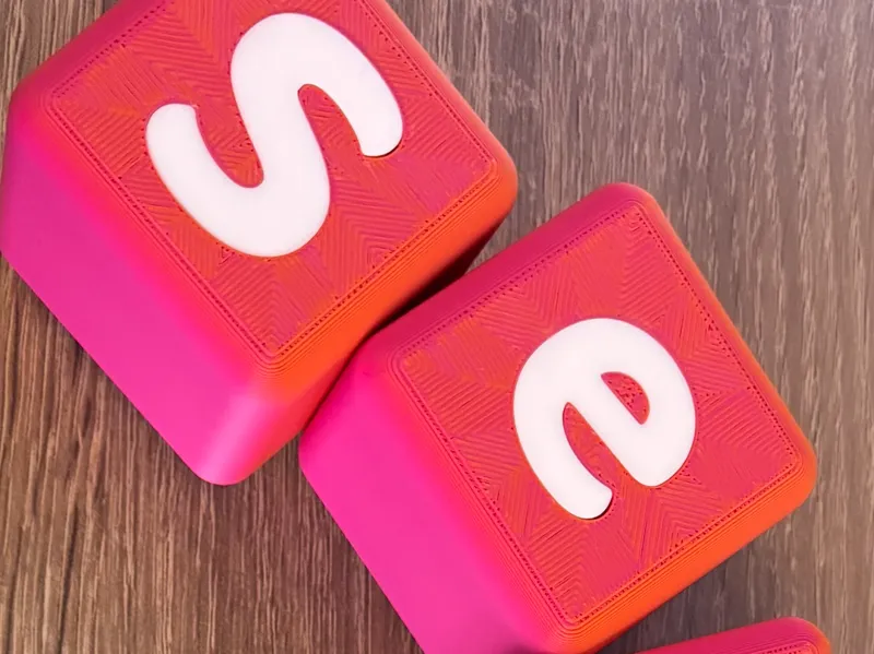 Alphabet Cubes (Customisable, print in part/place)