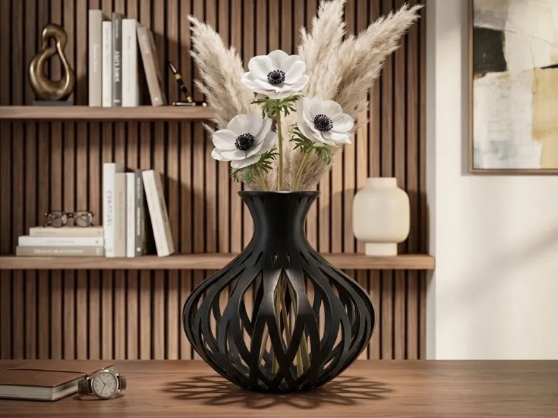 Vase bulbe ajouré