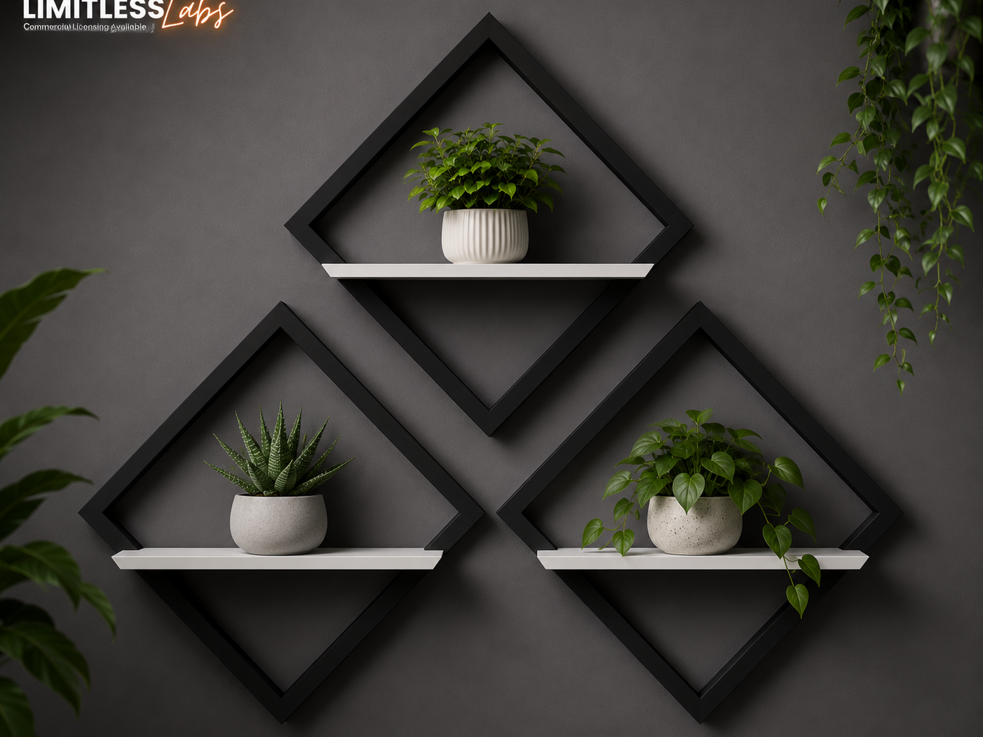 Diamond Bloom Shelf