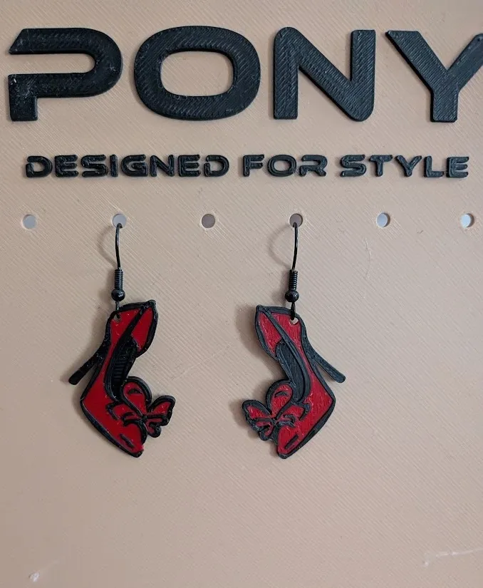Earrings- high heels view 4