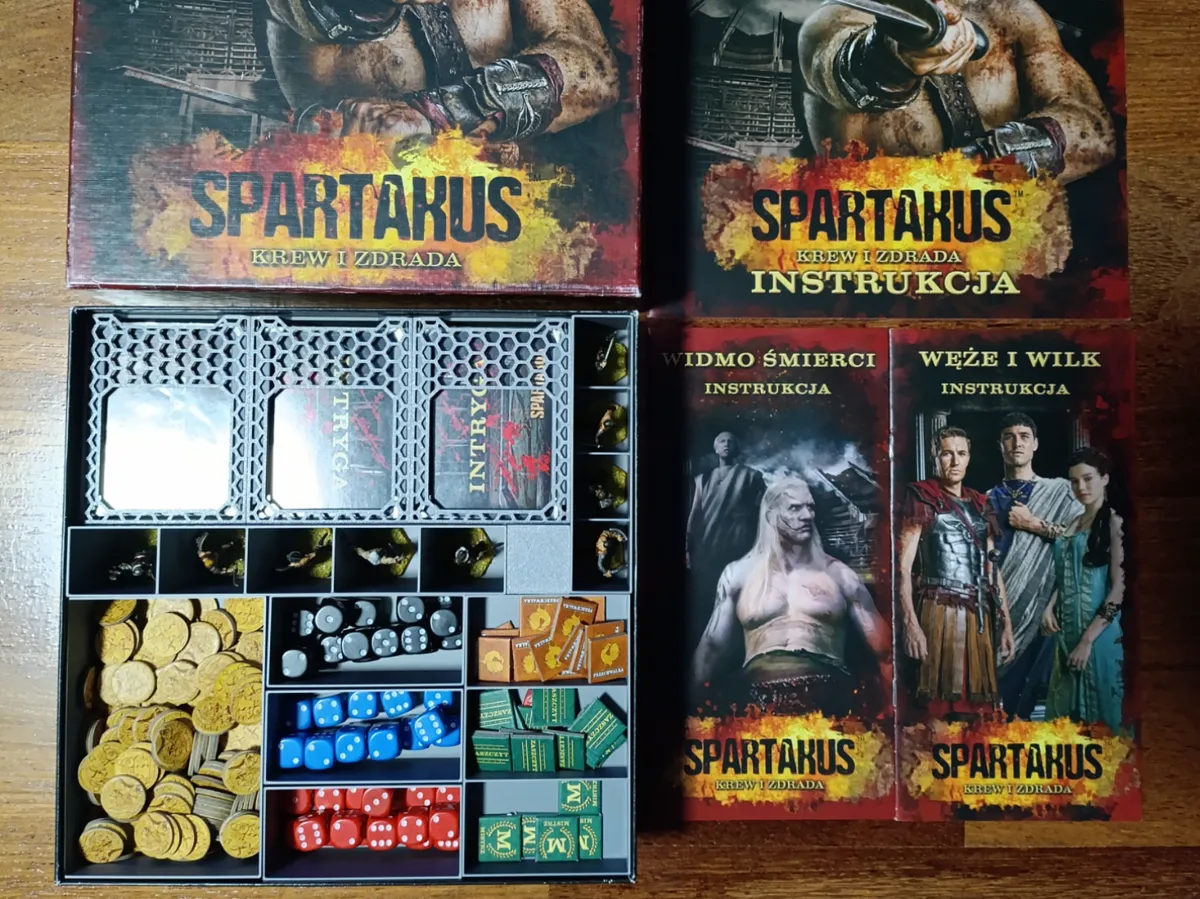 Rangement pour le jeu Spartacus et ses extensions