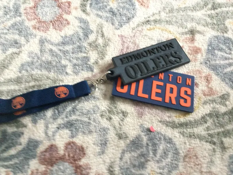 Edmonton oilers keychain