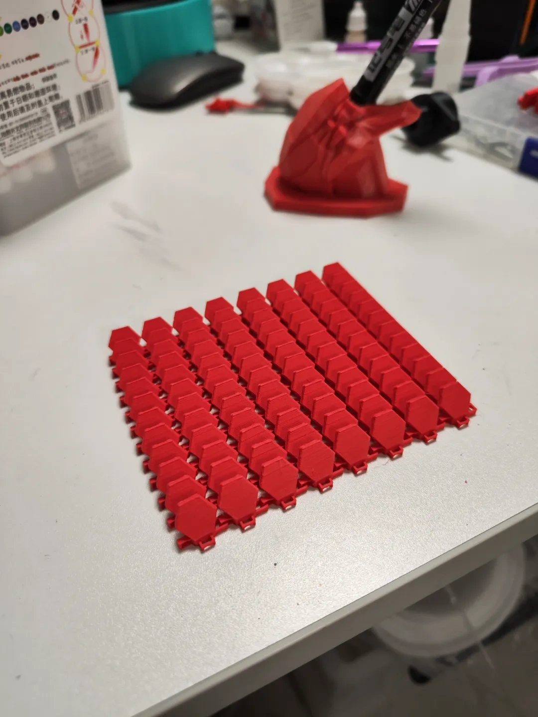 Miniatura 2 do modelo 3D 六边形类护甲面料