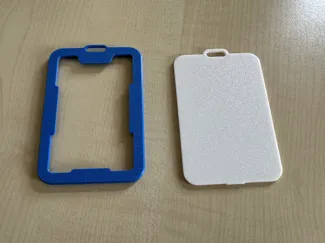 Snap fit badge holder standard creditcard size