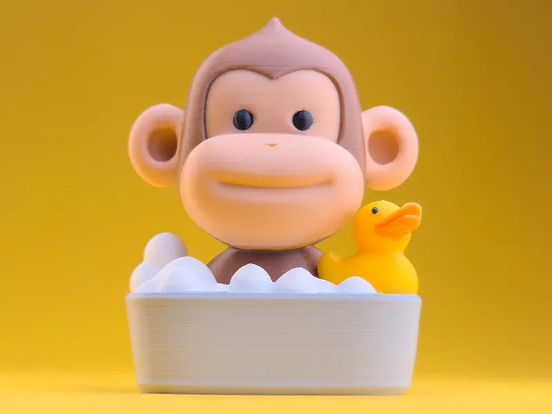 Ruru the bath Monkey