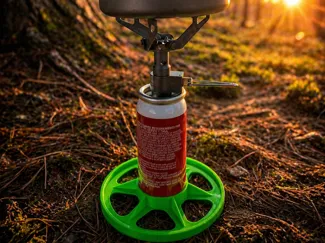Camp Stove Airhorn Fuel Canister Mod Stand
