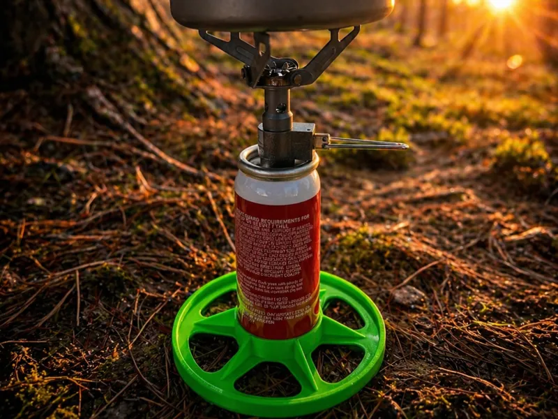 Camp Stove Airhorn Fuel Canister Mod Stand