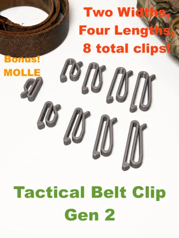 Clip o pieza de sujeción: Tactical Belt Clip Gen2 - Thin — vista de referencia 2
