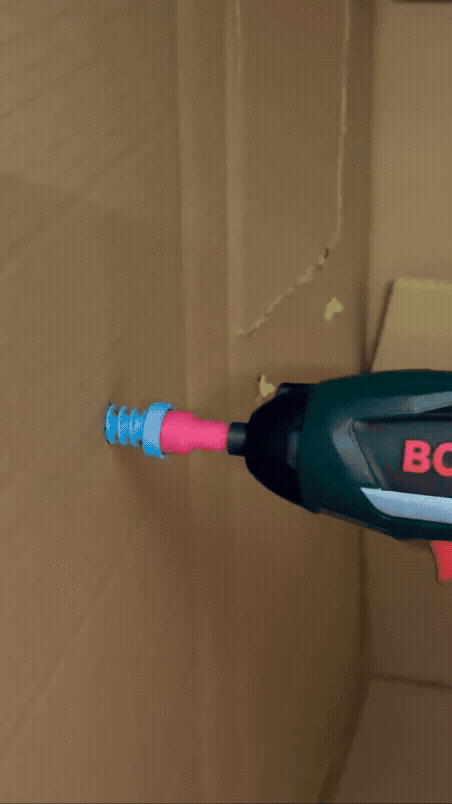 Cardboard Screw Bit Adapter for 1/4" Hex Drivers