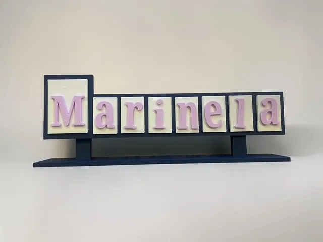 8 letter name plate BASIC