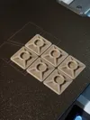 Six pieces 0.16mm layer, 2 walls, 15% infill