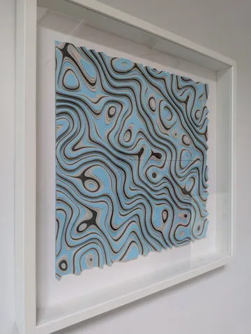 Cuadro decorativo en 3D: Waveforms #6 - Parametric Wall Art — vista de referencia 2