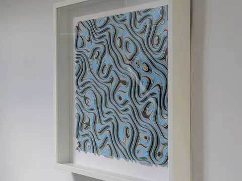 Cuadro decorativo en 3D: Waveforms #6 - Parametric Wall Art — referencia de MakerWorld