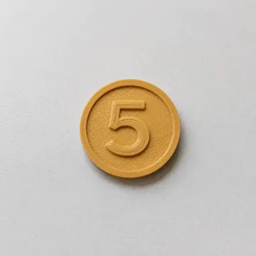Modelo para impresión 3D: 3D Printed Coins – 1, 2, 5, 10, 20 & 50 — vista de referencia 5